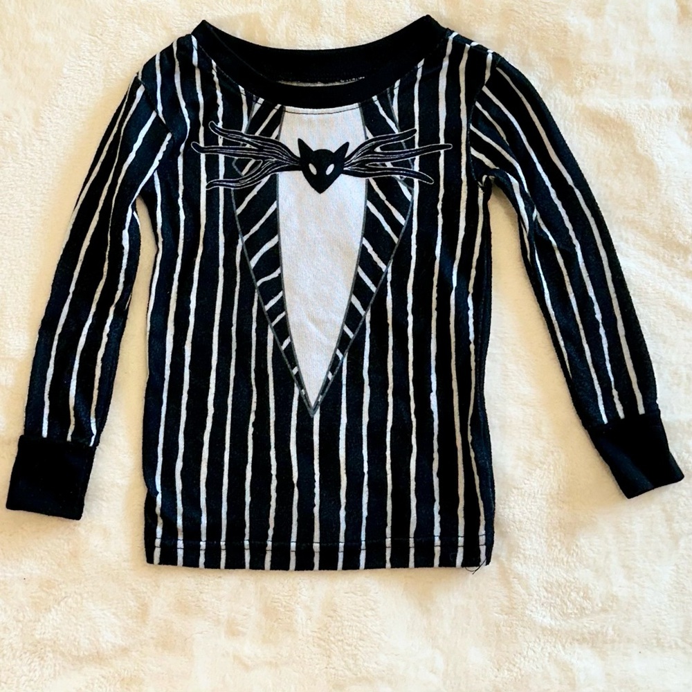 Disney Jack Skellington Nightmare Before Christmas Long Sleeve Top - Size: 3T